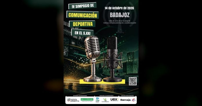 El IV Simposio de Comunicación Deportiva de la Fundación Jóvenes y Deporte reunirá en Badajoz a reconocidos profesionales del periodismo nacional