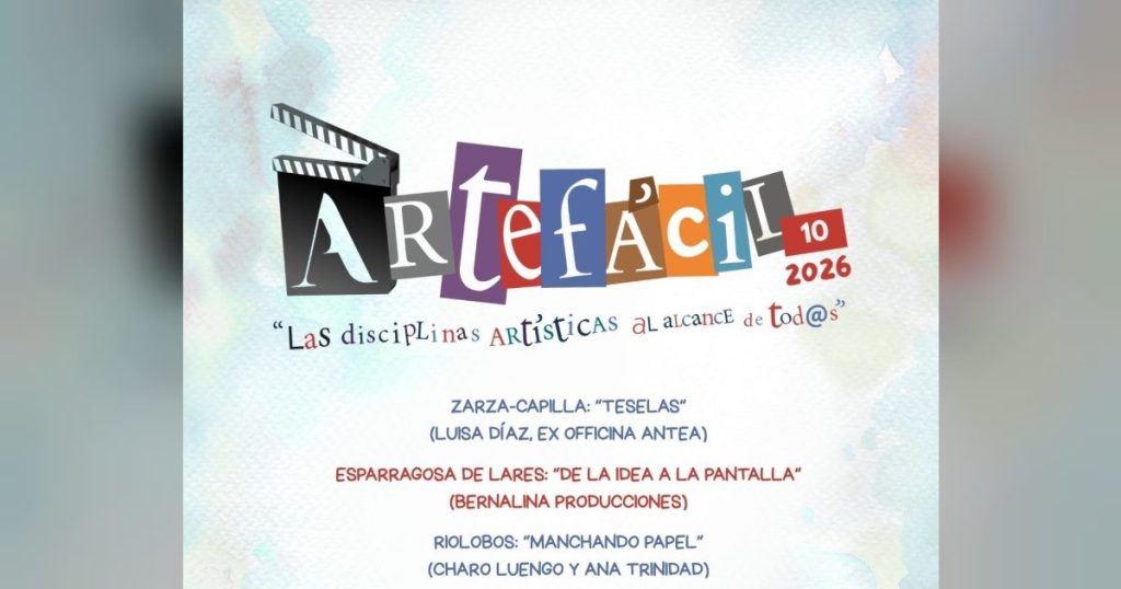 La Junta de Extremadura apoya la décima edición de ArteFácil 'Las disciplinas artísticas al alcance de tod@s'