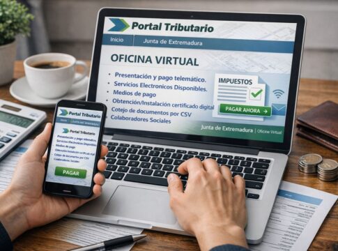 El 45% del pago de tributos cedidos ya se hace de forma telemática en Extremadura a través de la Oficina Virtual Tributaria