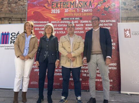 La Junta de Extremadura respalda Extremúsika 2026, que reunirá a más de 60 artistas en Cáceres durante el puente de mayo