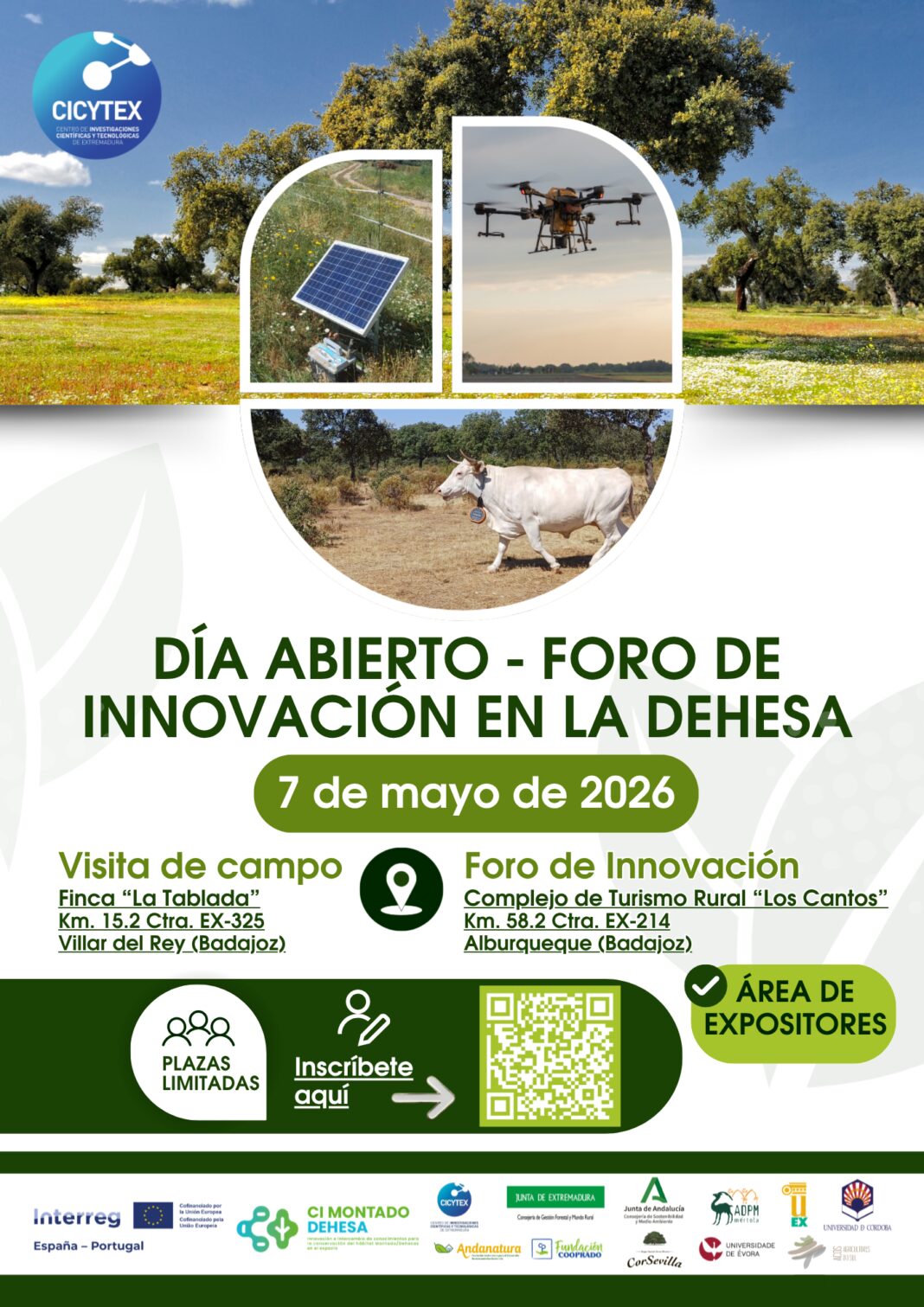 CICYTEX organiza una jornada de campo en la dehesa con propuestas innovadoras públicas y privadas para mejorar la gestión del ecosistema