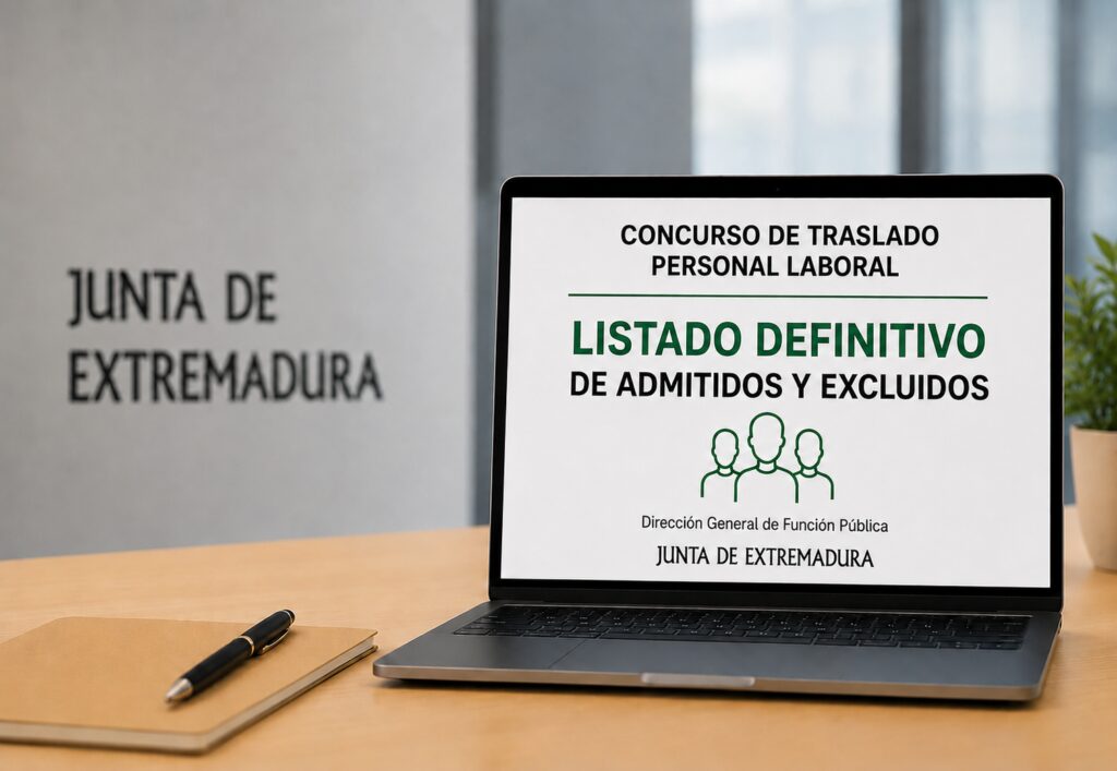 La Junta de Extremadura publica el listado definitivo de admitidos para el turno de traslados de personal laboral