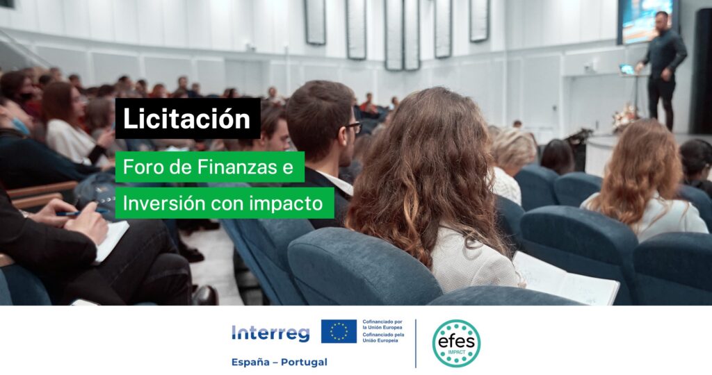 La Junta de Extremadura licita la gestión del Foro de Finanzas e Inversión con Impacto del proyecto europeo EFES Impact