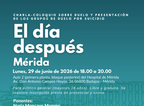 El Servicio Extremeño de Salud impulsa un Grupo de Apoyo al Duelo por suicidio para acompañar a las personas afectadas