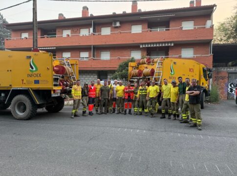 Los medios del Plan Infoex desplegados en Ávila regresan a Extremadura